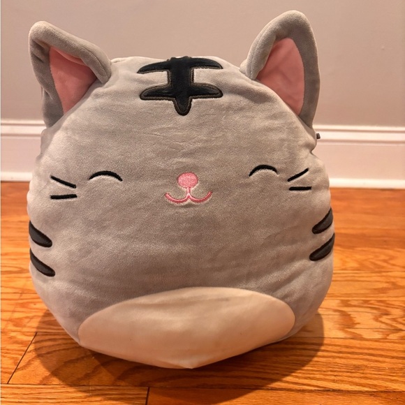 Kellytoy Squishmallow Tally The Gray Tabby Cat Kitten 12" Soft Plush Pillow Toy - Picture 1 of 4